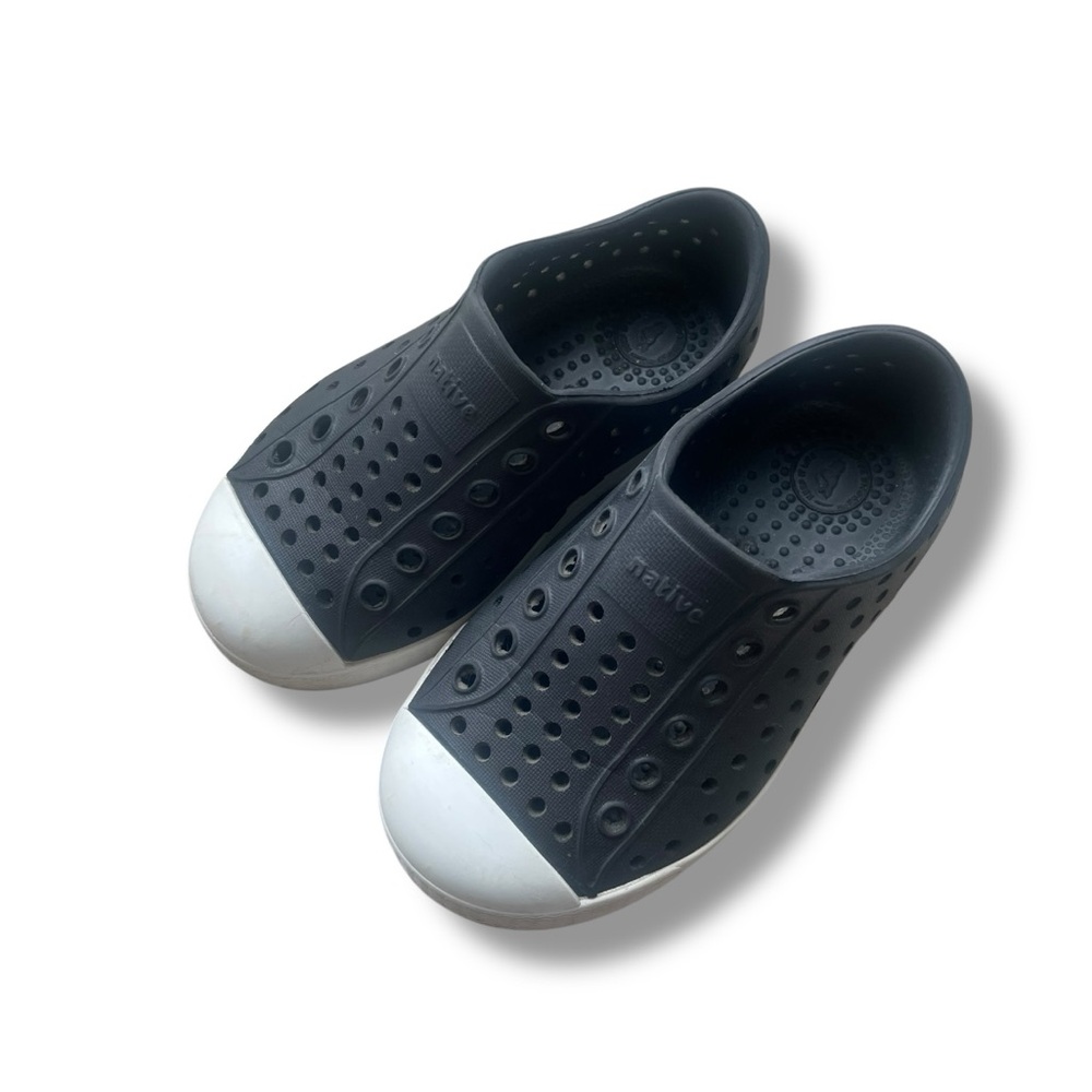 Native Kids Black Jefferson Child Slip-On Shoes - Size C7